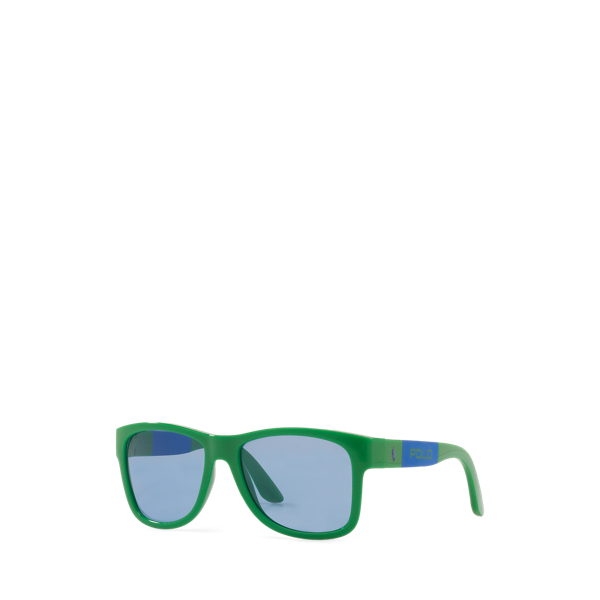 Shiny Bright Green Color Shop Color-Blocked Sunglasses Polo Ralph Lauren 1