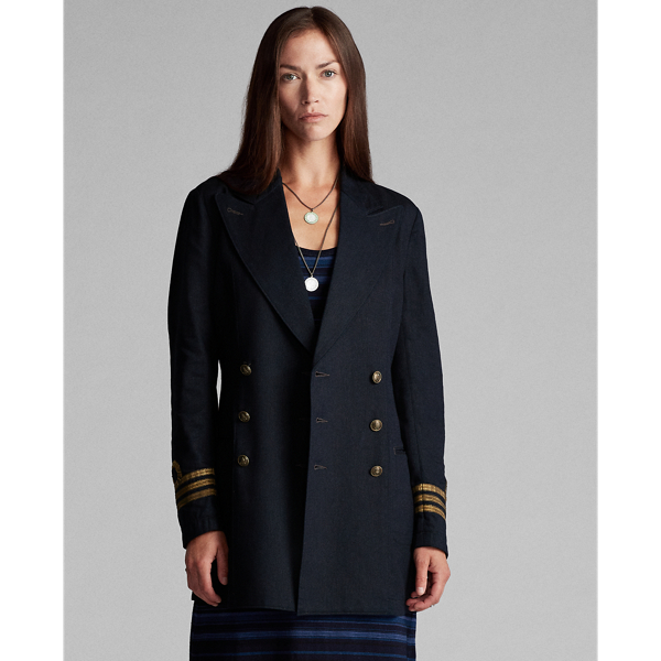Peak Lapel Twill Jacket for Women Ralph Lauren IL