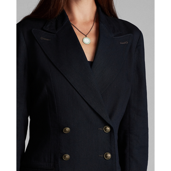 Indigo Peak-Lapel Twill Jacket RRL 6