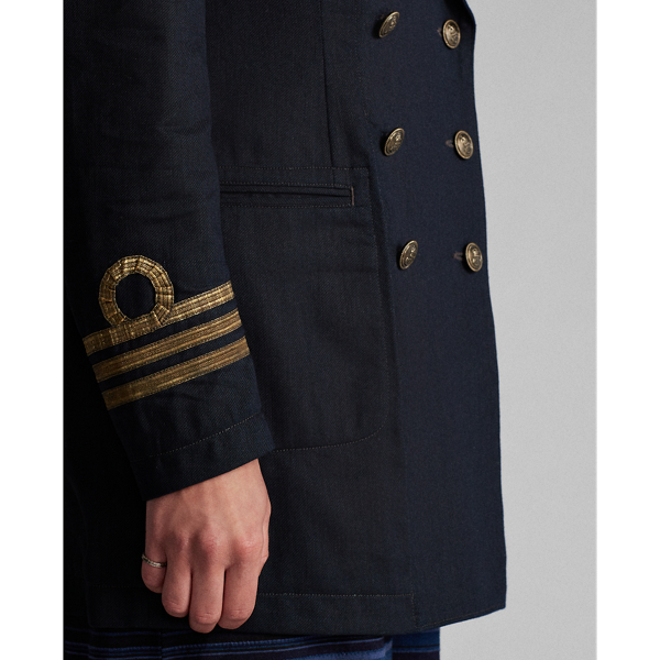 Indigo Peak-Lapel Twill Jacket RRL 7