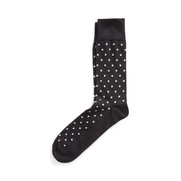 Polka-Dot Dress Socks Purple Label 1