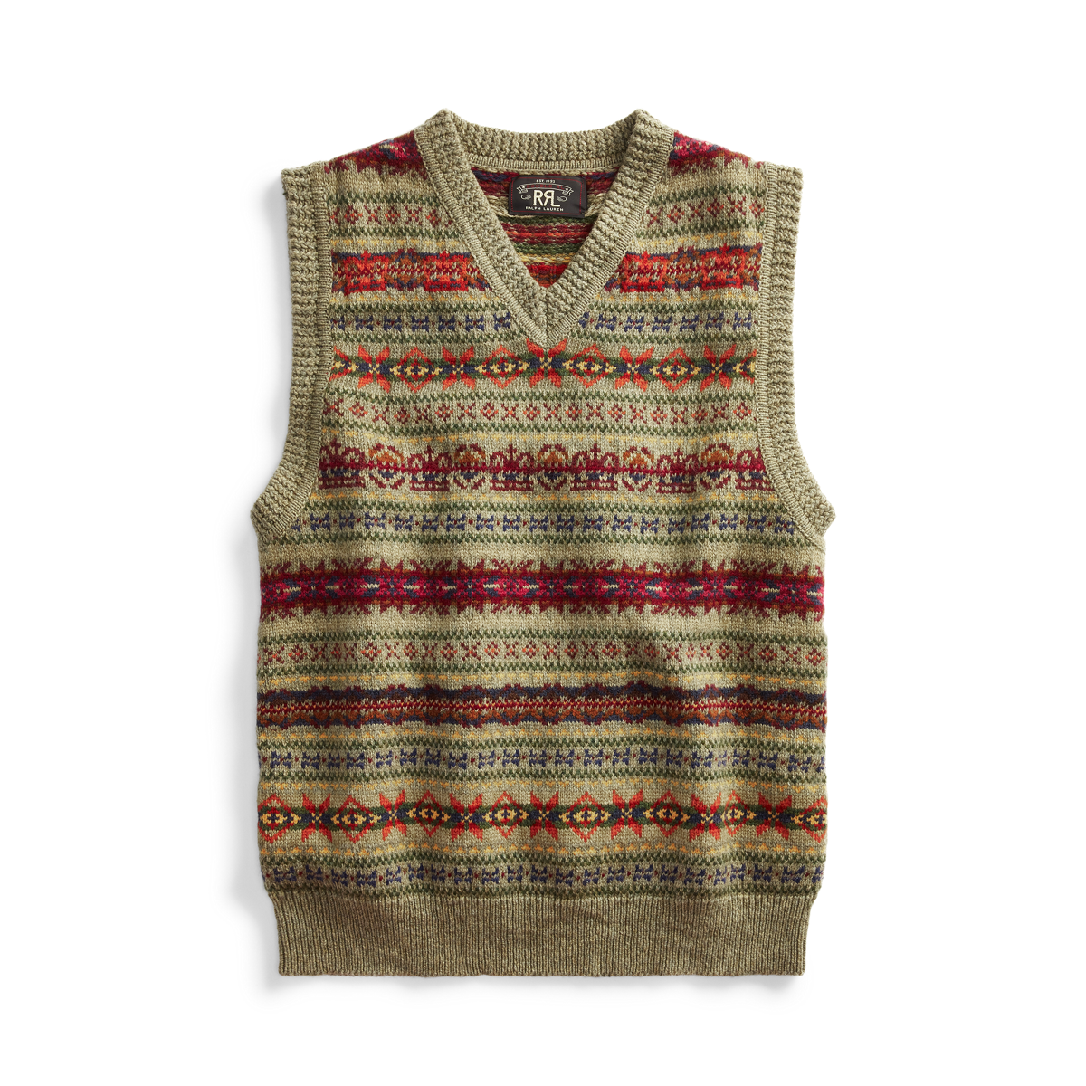 Polo ralph lauren fair isle vest hotsell