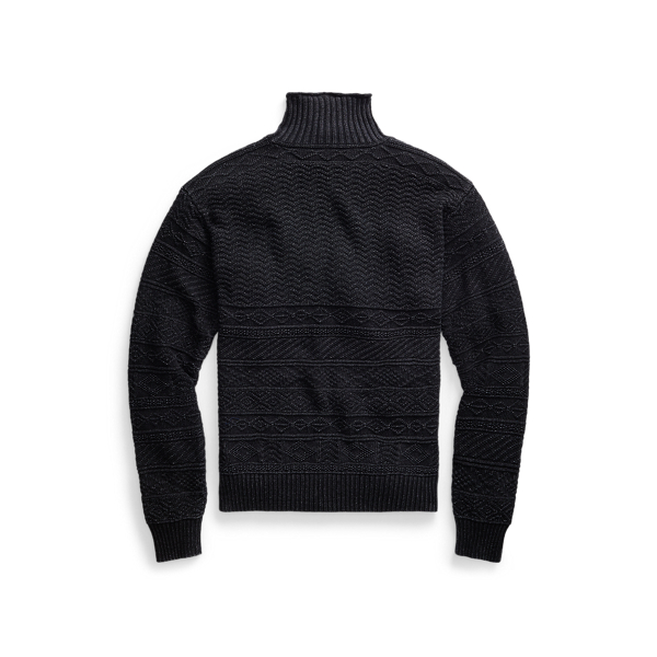 Black Indigo Indigo Cotton Jumper RRL 2