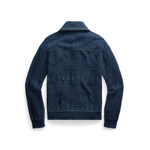 Indigo Indigo Cotton Cardigan RRL 2
