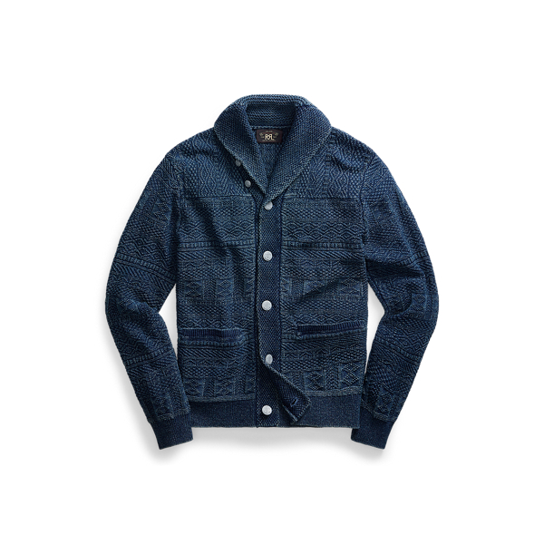 Indigo Cotton Cardigan