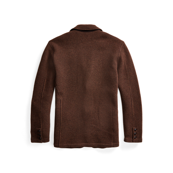 Brown Multi Wool-Cashmere Jumper Jacket RRL 2