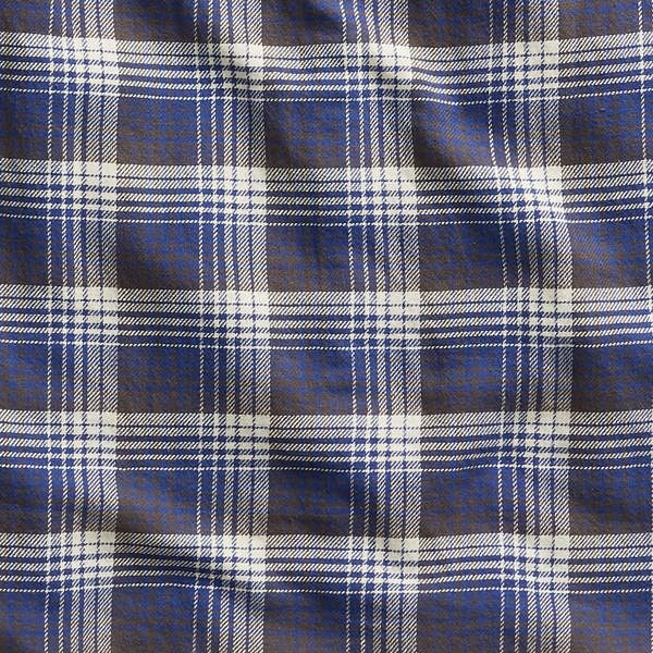 Navy/Grey Plaid Twill Workshirt RRL 4