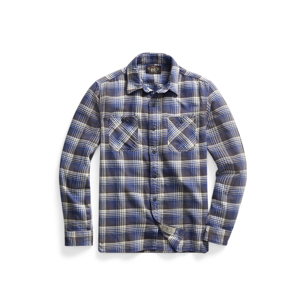 Plaid Twill Workshirt RRL in 1