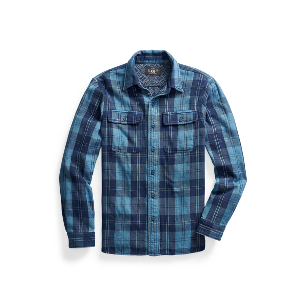 Indigo Jacquard Workshirt RRL 1