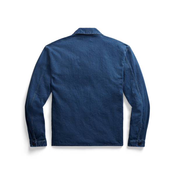 Indigo Indigo Herringbone Overshirt RRL 2