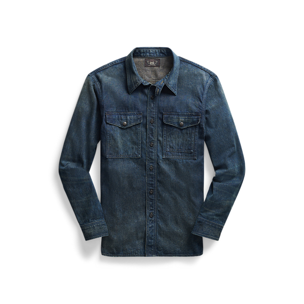 Ralph Lauren RRL Two Pocket Denim shops Workshirt