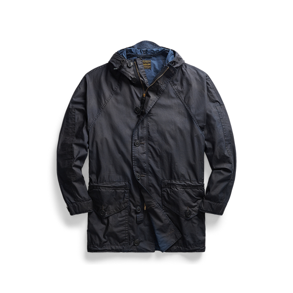 Waxed Cotton Hooded Jacket RRL 1