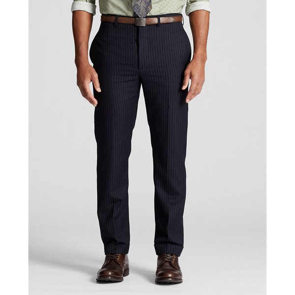 Navy/White Slim Pinstripe Wool Trouser RRL 3