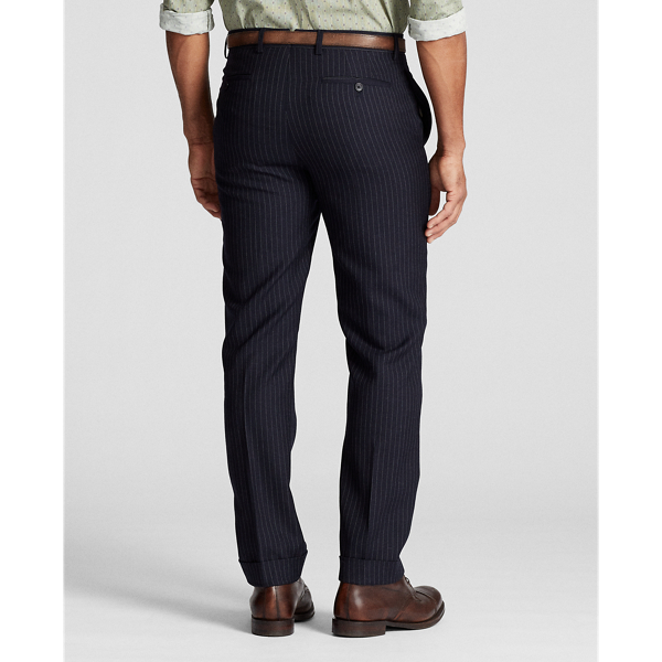 Navy/White Slim Pinstripe Wool Trouser RRL 4