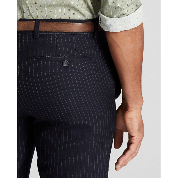 Navy/White Slim Pinstripe Wool Trouser RRL 5