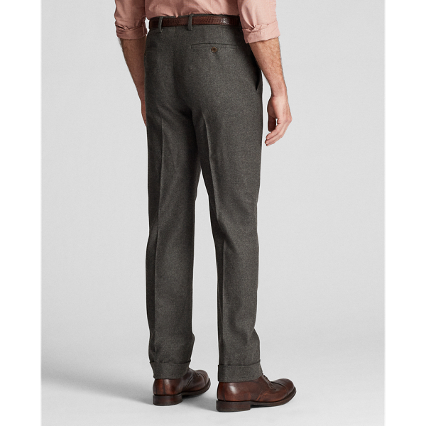 Grey Slim Striped Flannel Trouser RRL 4
