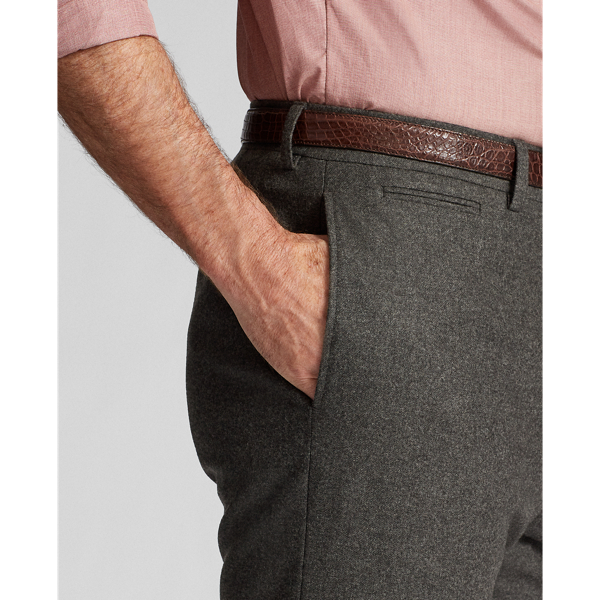 Grey Slim Striped Flannel Trouser RRL 5