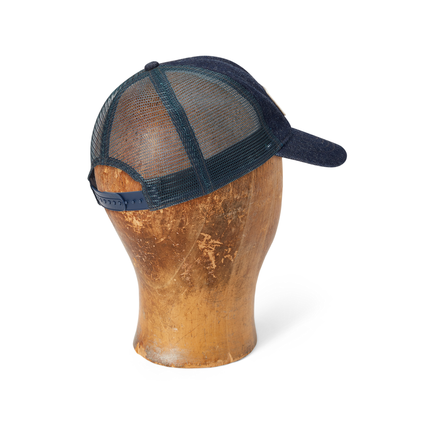 Мужская кепка Ralph Lauren Logo-Patch Indigo Denim Trucker, цвет: Индиго — фото 1