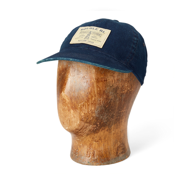 Indigo Twill Fitted Ball Cap RRL 1