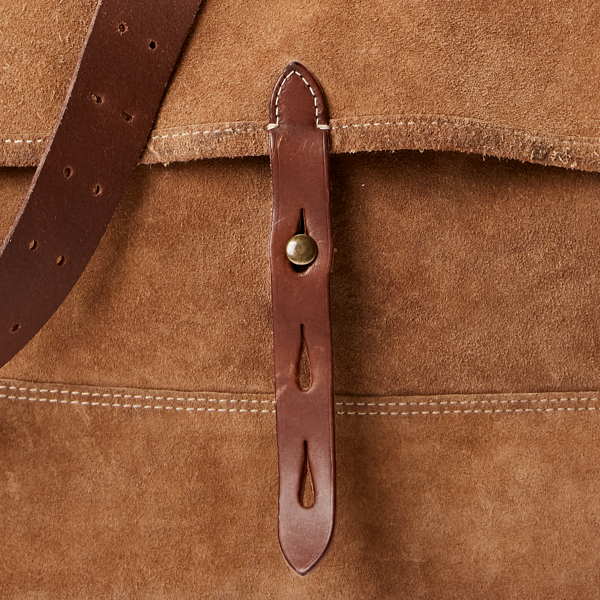 Tan Roughout Suede Messenger Bag RRL 5