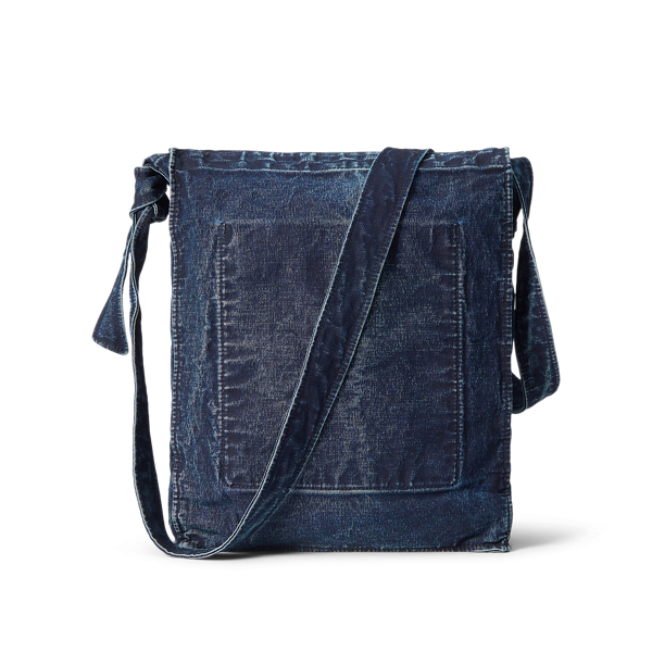 Indigo Indigo Canvas Messenger Bag RRL 3