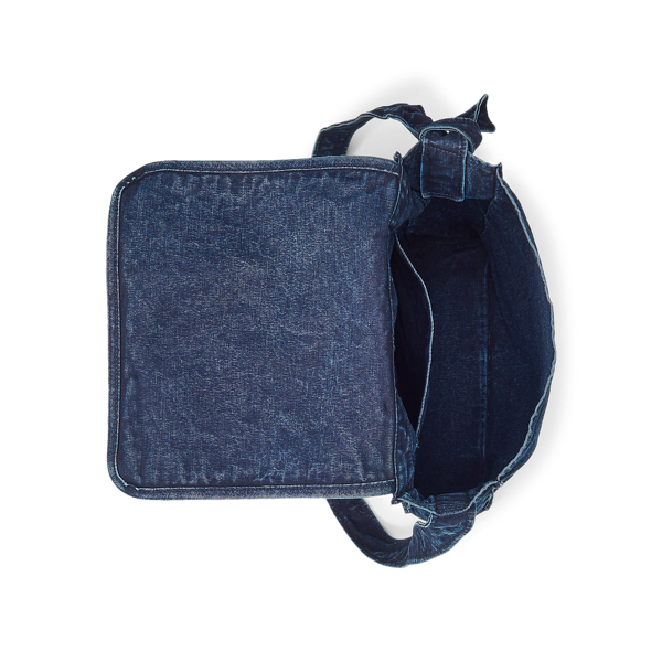 Indigo Indigo Canvas Messenger Bag RRL 4