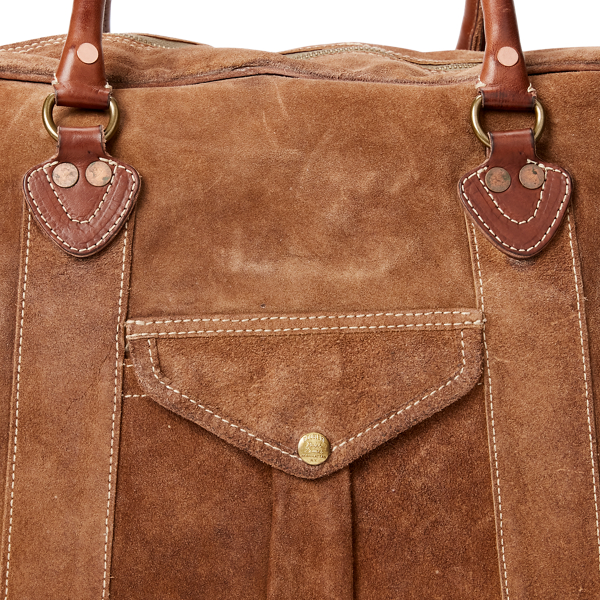 Tan Roughout Suede Duffel RRL 5