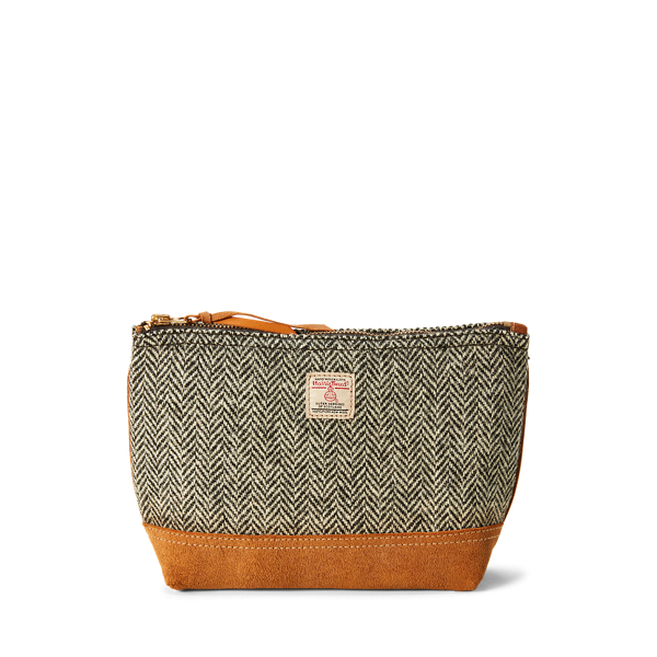 Harris Tweed&reg; & Suede Pouch