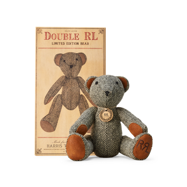 Black/Cream Harris Tweed&amp;#174 Bear RRL 2