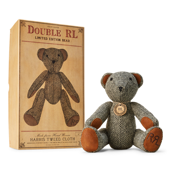 Black/Cream Harris Tweed&amp;#174 Bear RRL 3