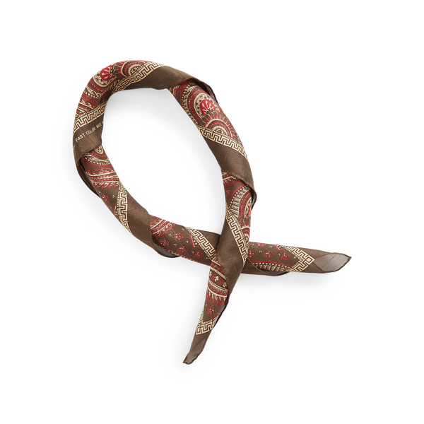 Olive Paisley Silk Bandanna RRL 2