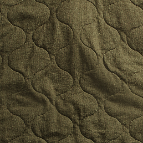 Green Quilted Cotton Jersey Gilet RRL 4