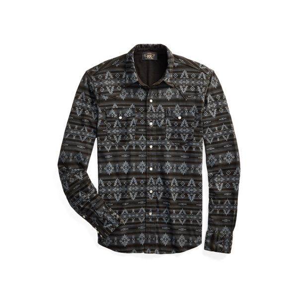 Slim Fit Jersey Western Shirt RRL 1