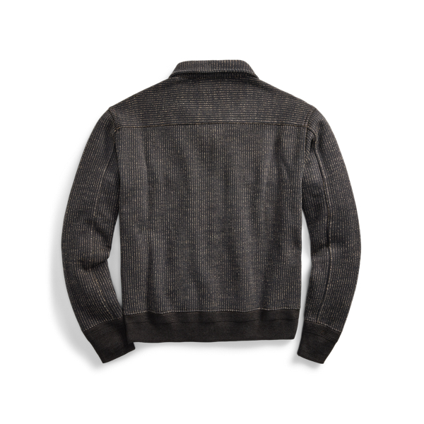 Black/Cream Jacquard Fleece Jacket RRL 2