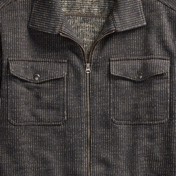 Black/Cream Jacquard Fleece Jacket RRL 4