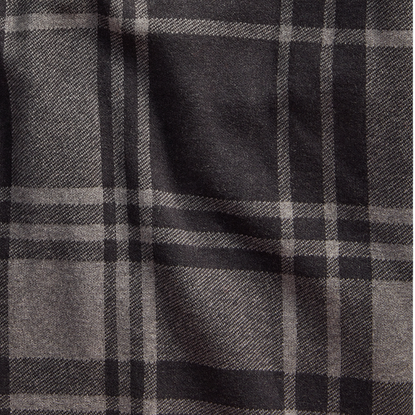 Black/Charcoal Plaid Plaid Knit Jacquard Jacket RRL 4