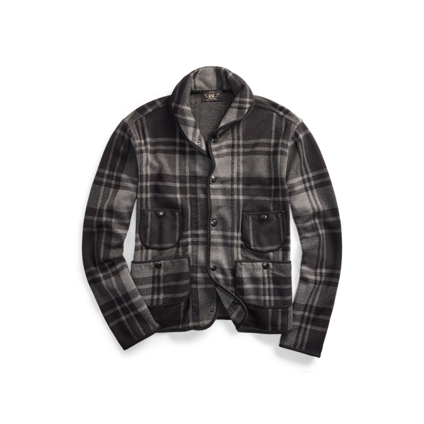 Plaid Knit Jacquard Jacket RRL 1