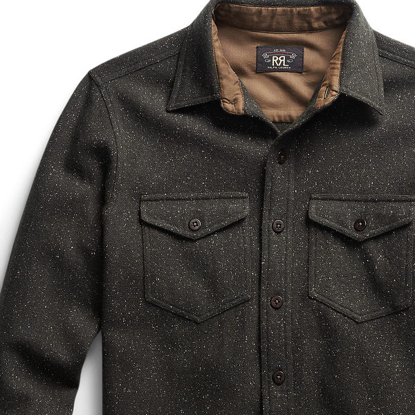 Dark Olive Twill Workshirt RRL 3