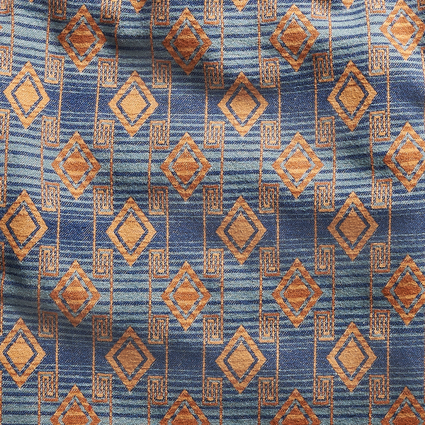 Blue/Yellow Brushed Jacquard Workshirt RRL 4