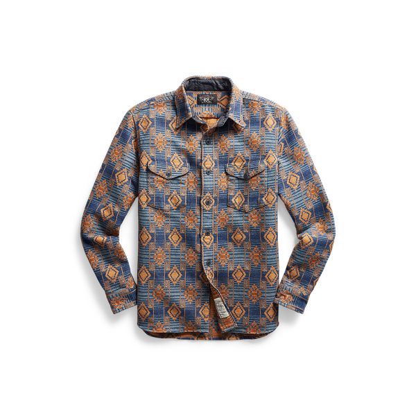 Brushed Jacquard Workshirt RRL 1