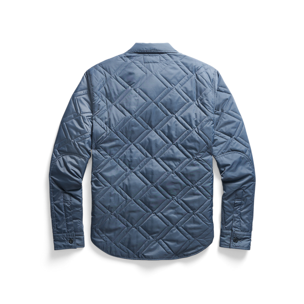 Steel Blue Gold Quilted Shirt Jacket RRL 2