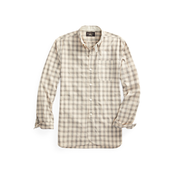 Checked Cotton Dobby Workshirt RRL 1