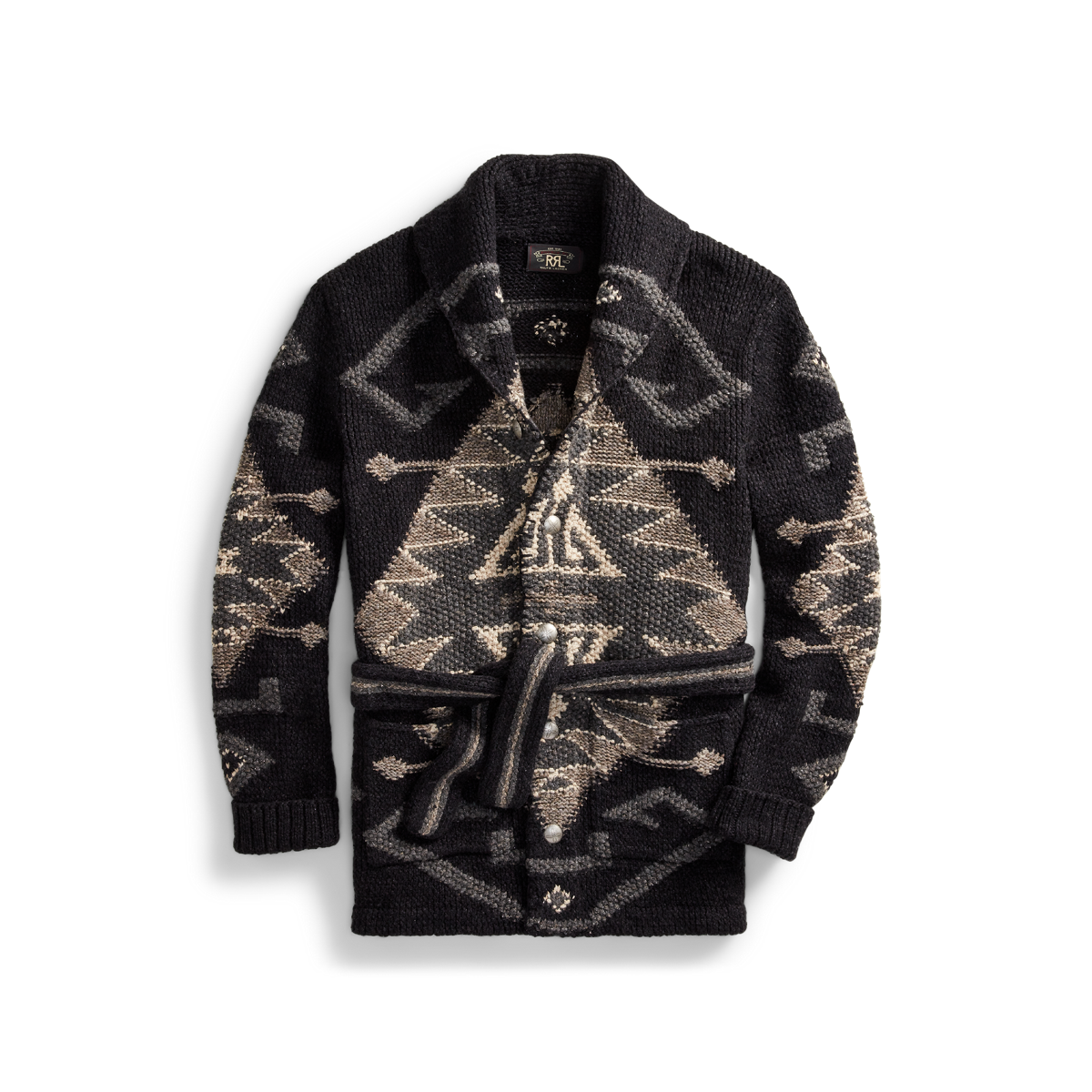 Lauren Ralph Lauren HAND KNIT カーディガン L Hand-Knit Ranch Cardigan