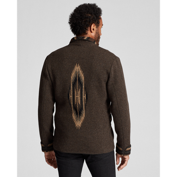 Brown Melange Smoking Jacket Jumper RRL 4