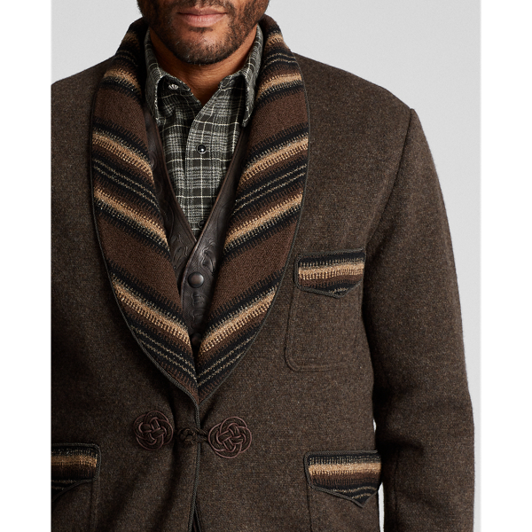 Brown Melange Smoking Jacket Jumper RRL 5