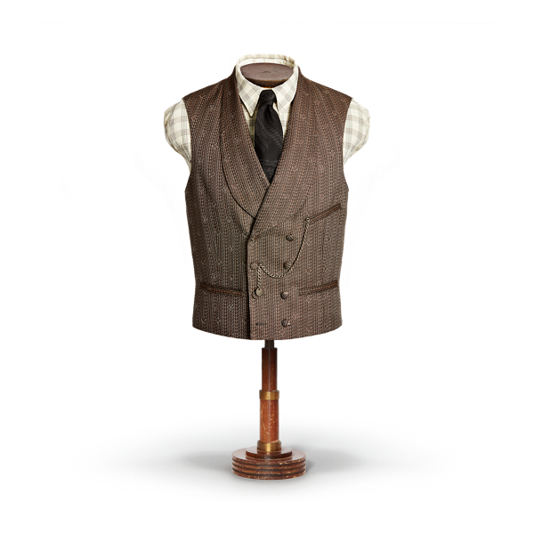 Card-Patterned Jacquard Gilet RRL 1