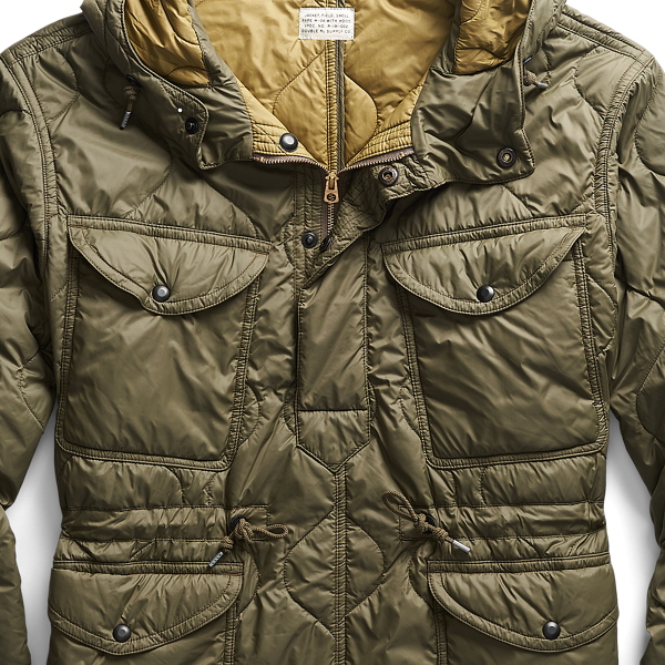Olive Packable Popover Jacket RRL 4