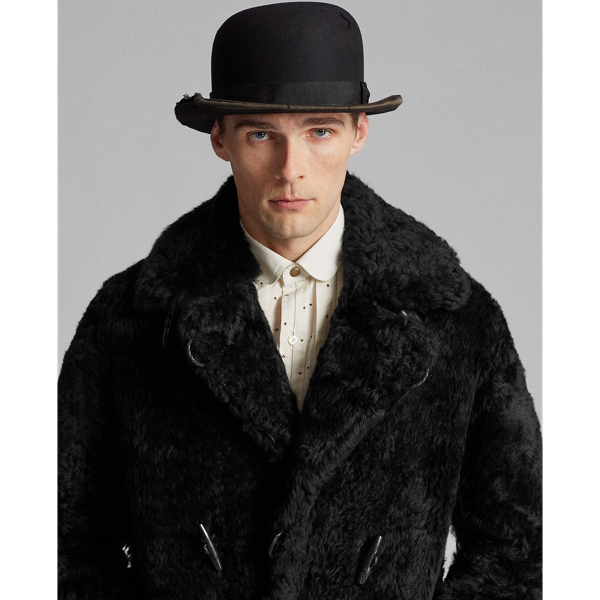 Black Limited-Edition Shearling Coat RRL 5