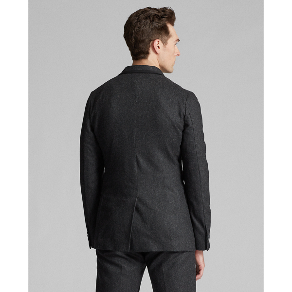 Charcoal Wool Flannel Suit Jacket RRL 4