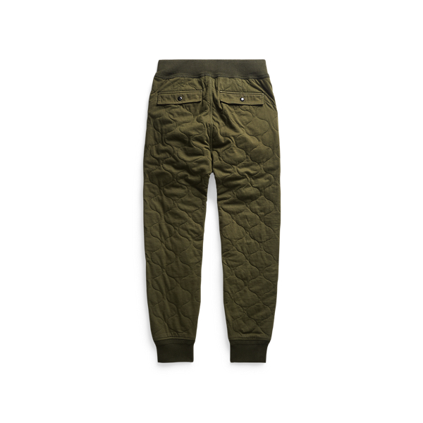 Green Quilted Jersey Drawstring Trouser RRL 2